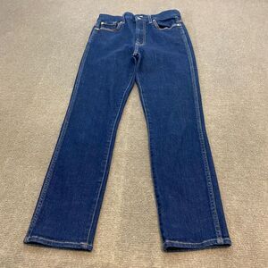 Vintage 7 For All Mankind Jeans Womens‎ 26 Blue Cropped Stretch Straight Leg